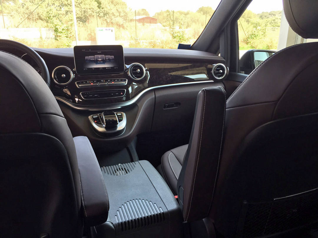 Interno di un veicolo da NCC